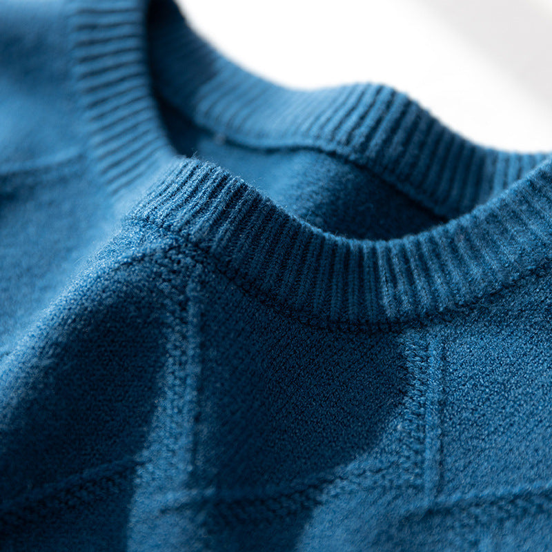 Klassischer dicker Kaschmir-Strickpullover