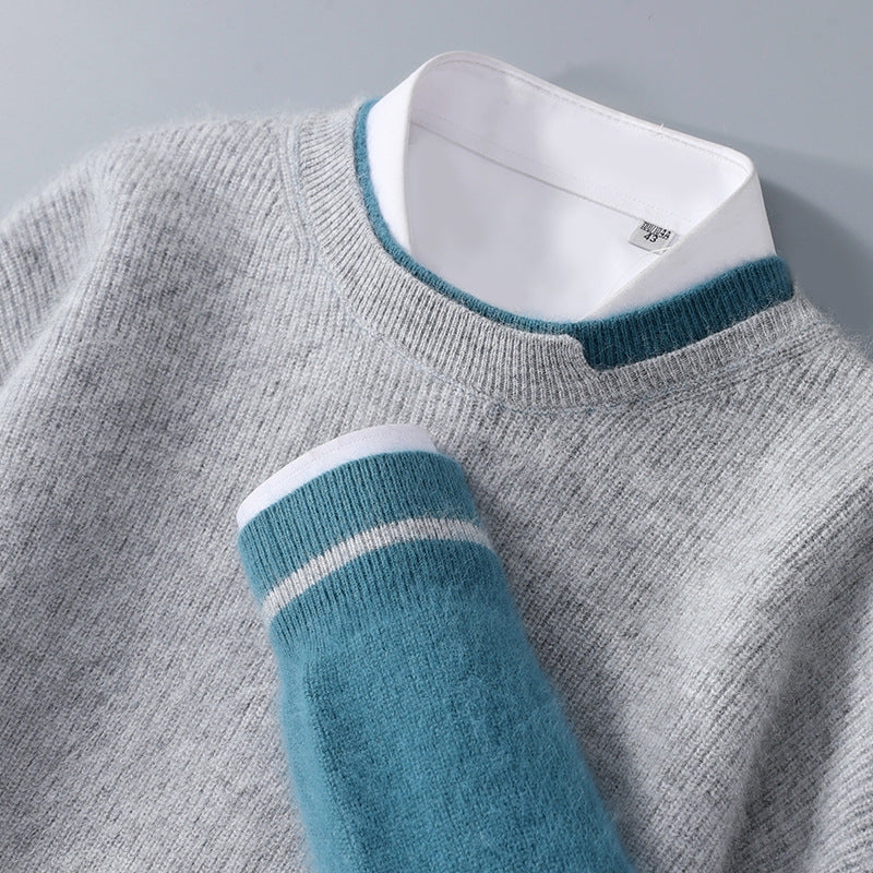 UrbanStoff | Warmer Strickpullover Rundhals