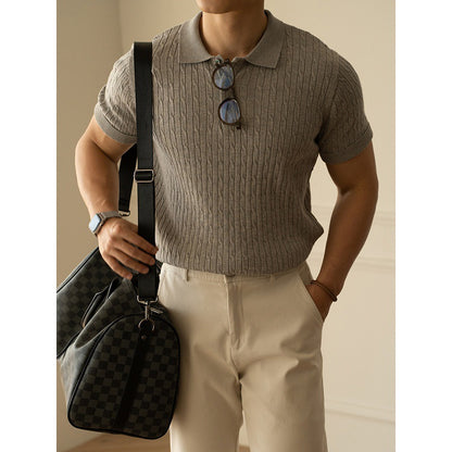 UrbanStoff | Strukturiertes Strickpolo