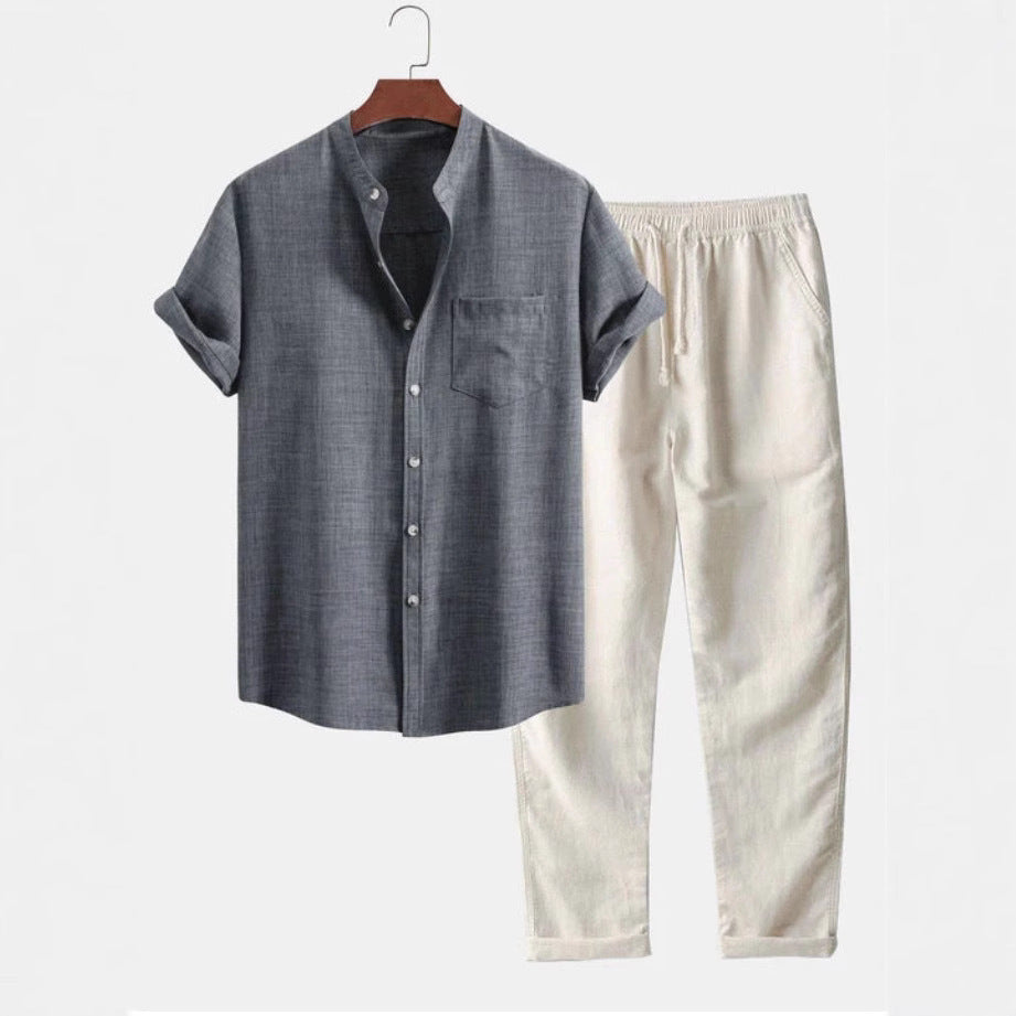 UrbanStoff | Kurzarmhemd & Hosen Set