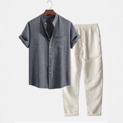 UrbanStoff | Kurzarmhemd & Hosen Set