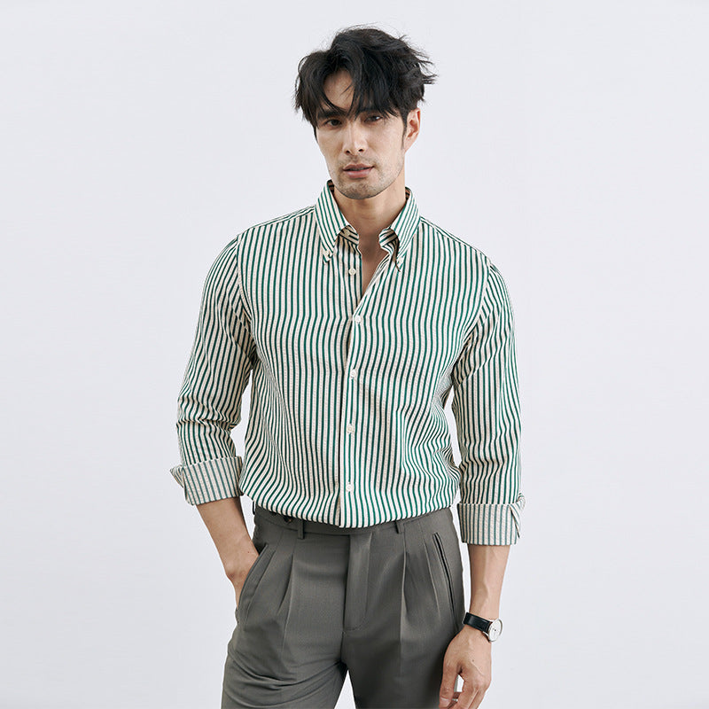UrbanStoff | Koreanisches Gestreiftes Hemd