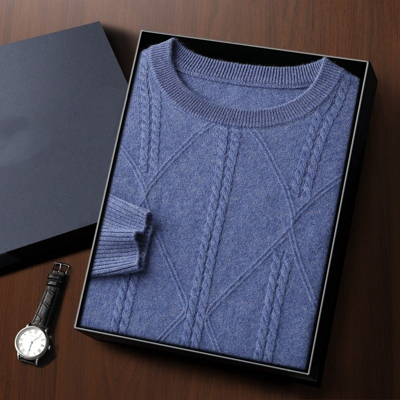 UrbanStoff | Kaschmirpullover mit Rautenmuster