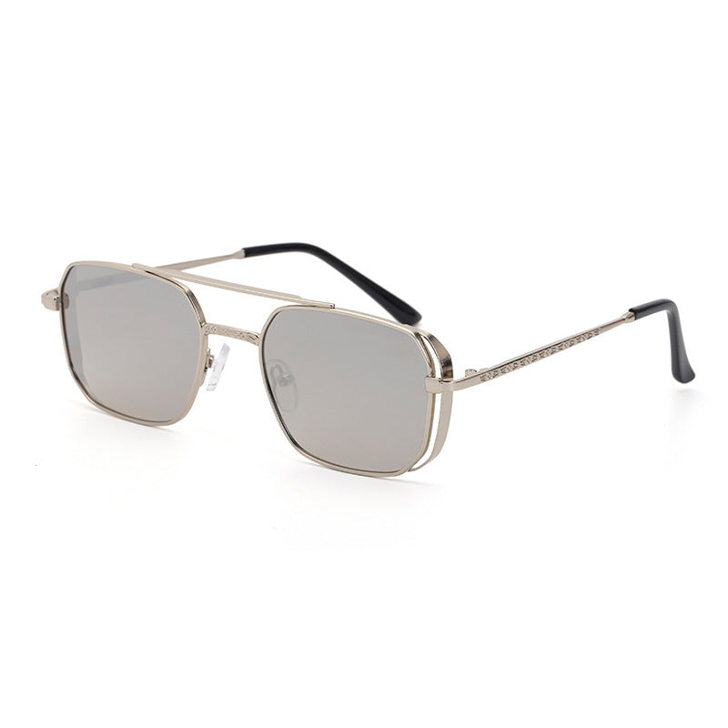Quadratische Steampunk-Sonnenbrille