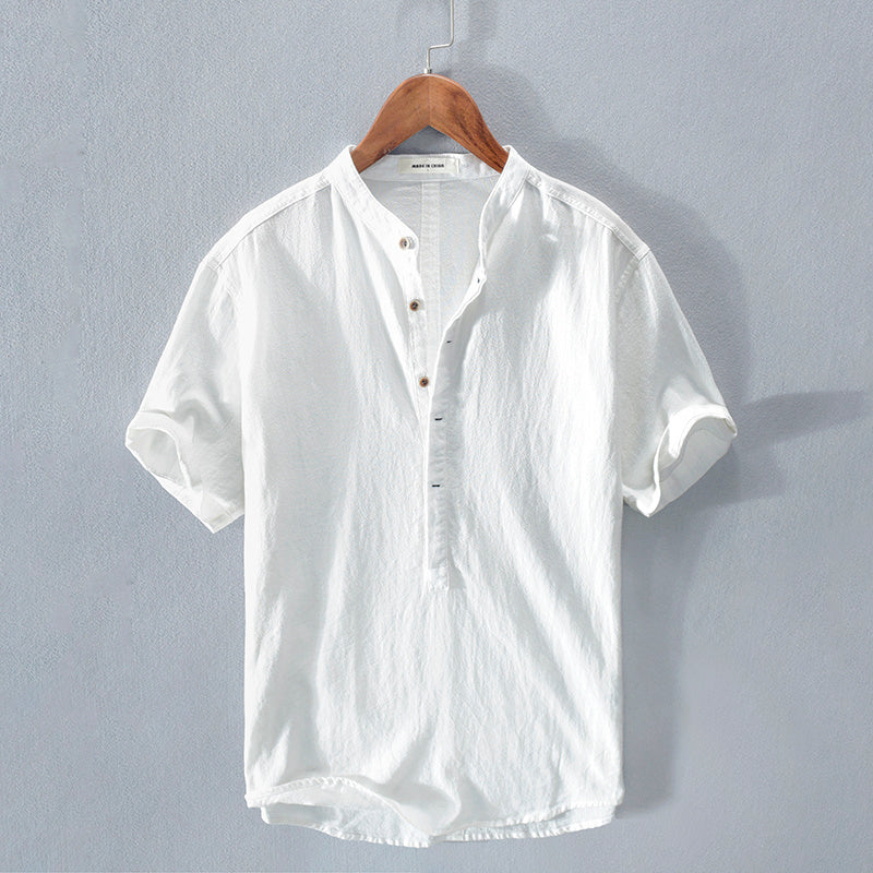 Kurzarmshirt aus Eis-Seide