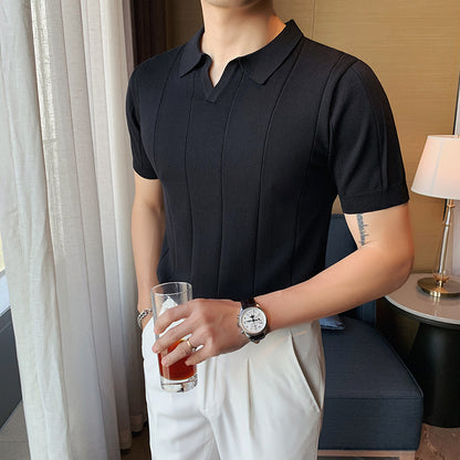 V-Ausschnitt Ice Silk Shirt