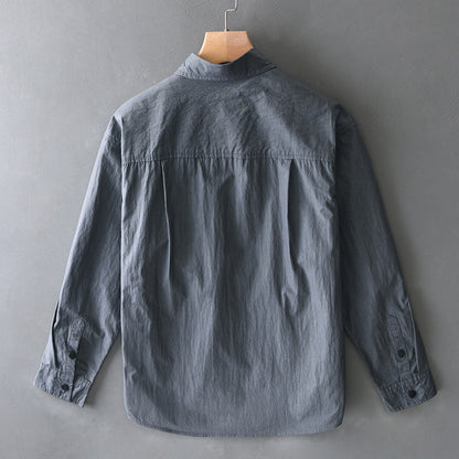 UrbanStoff | Baumwoll Casual Langarmhemd