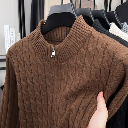 Zopfmuster Stehkragen Pullover