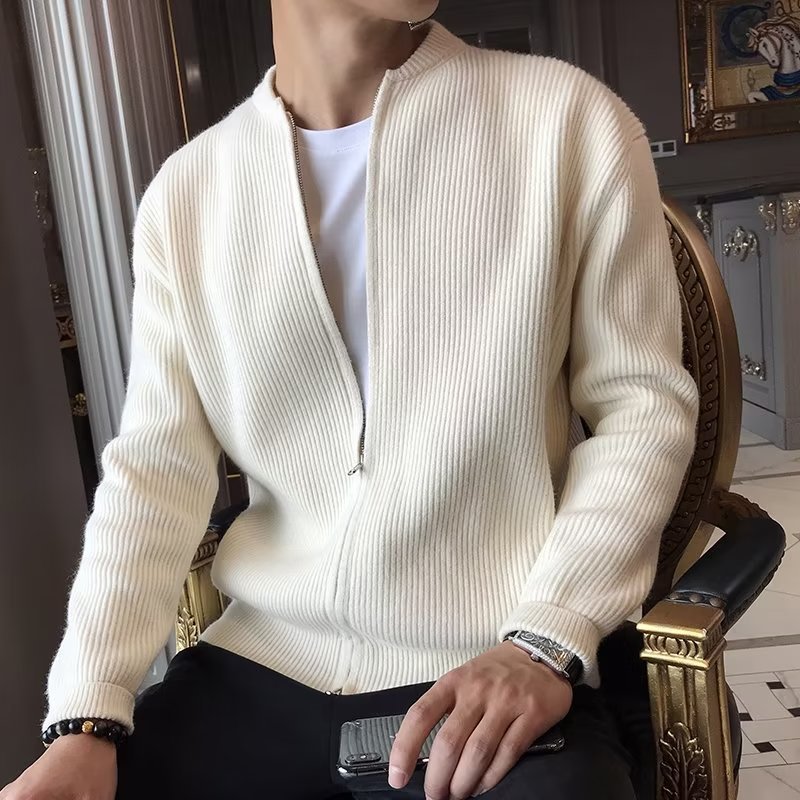 Herren Strick-Cardigan mit Slim Fit