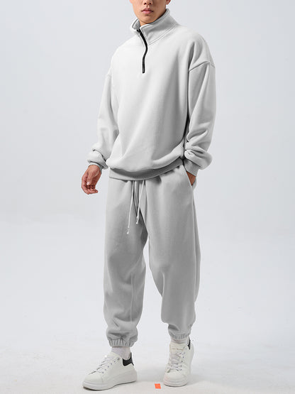 Locker Geschnittener Fleece-Trainingsanzug
