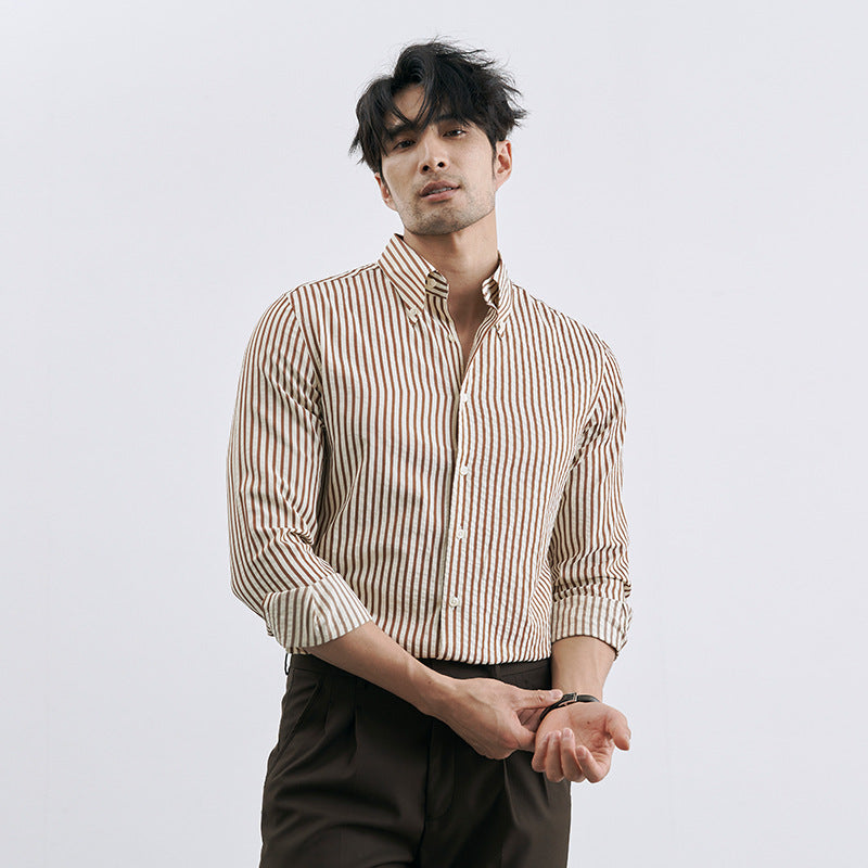 UrbanStoff | Koreanisches Gestreiftes Hemd