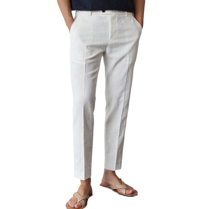 Leinen-Baumwoll Freizeit-Hose
