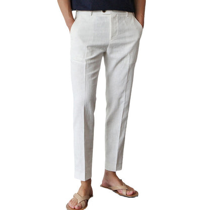Leinen-Baumwoll Freizeit-Hose