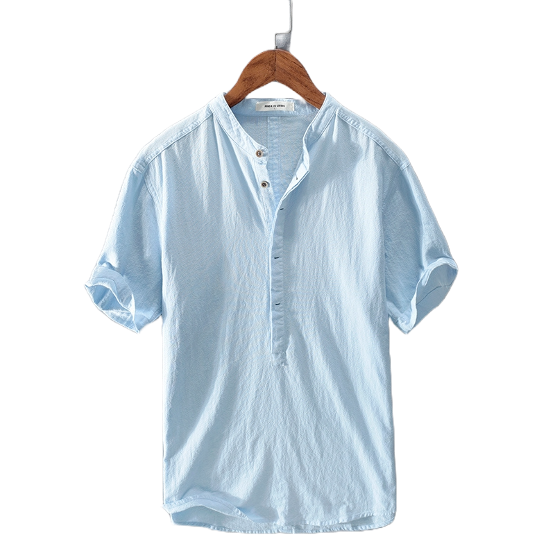 Kurzarmshirt aus Eis-Seide
