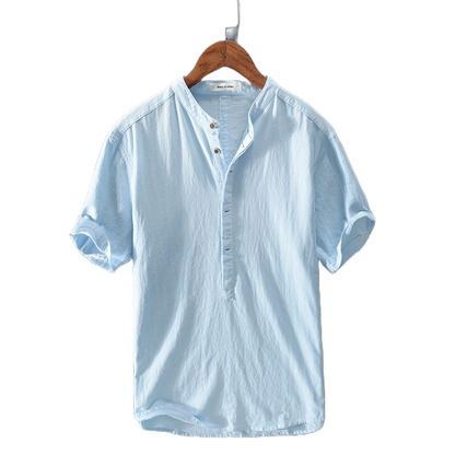 Kurzarmshirt aus Eis-Seide