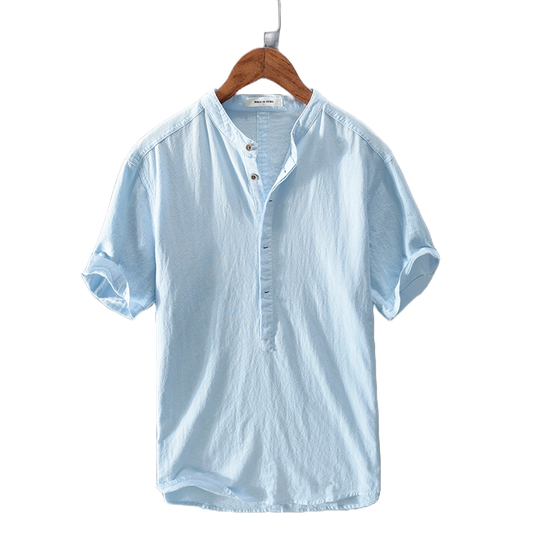 Kurzarmshirt aus Eis-Seide