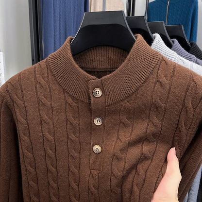 Zopfmuster Stehkragen Pullover