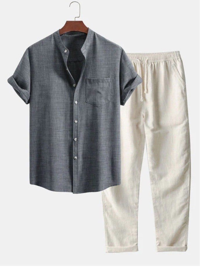 UrbanStoff | Kurzarmhemd & Hosen Set