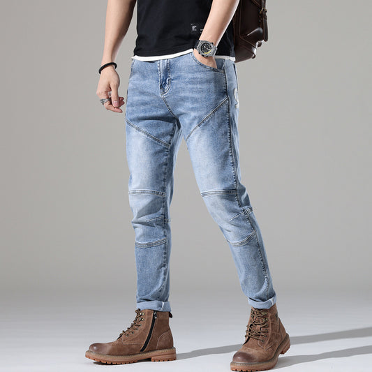 UrbanStoff | Light-Wash Stretch-Jeans mit Stickerei