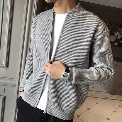 Herren Strick-Cardigan mit Slim Fit