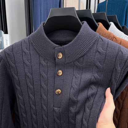 Zopfmuster Stehkragen Pullover